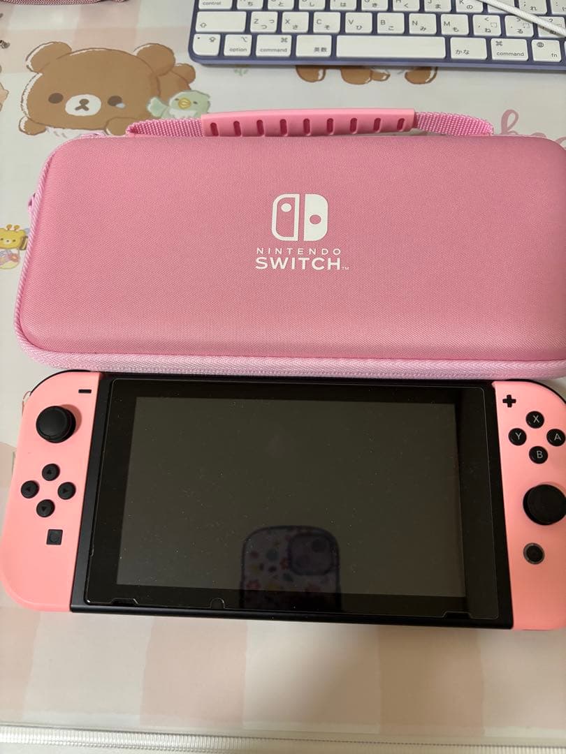 Nintendo Switch ピンク 本体 キャリングケースや周辺機器 任天堂 Switch 有機ELモデル対応 キャリングケース 保護ケース