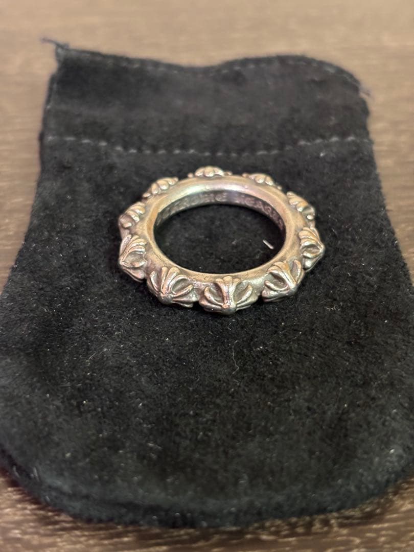 Chrome Hearts クロスバンドリング　21号　真贋不明