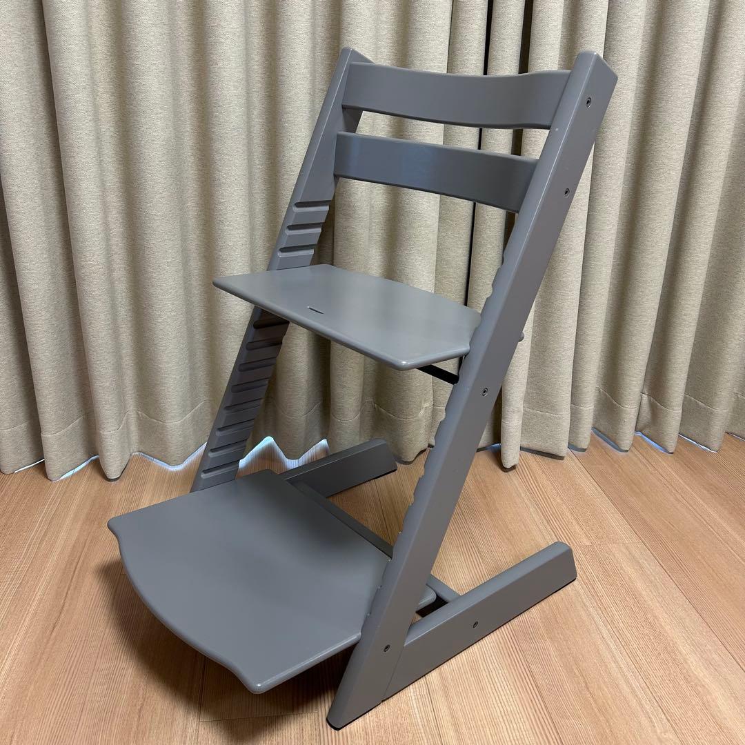 STOKKE　ストッケ　トリップトラップ　キッズチェア　シリアル4　グレー 正規販売店 ストッケ トリップトラップ ニューボーンセット 新生児
