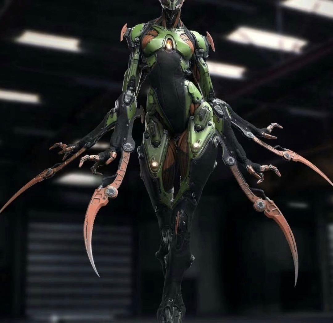 四刃カマキリ女王GK未塗装ホワイトキット