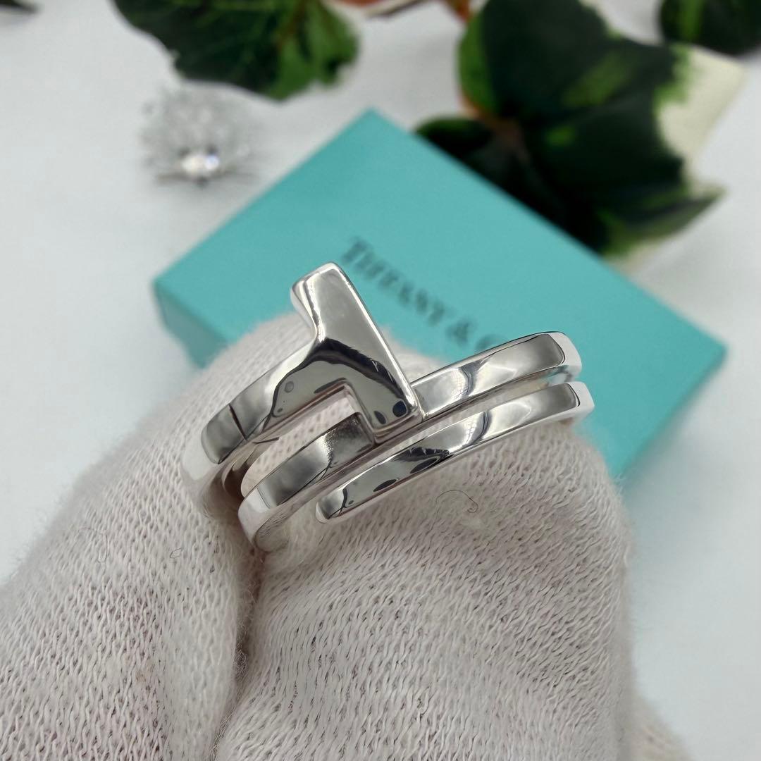 【新品仕上げ済み】ティファニー　Tラップ　リング