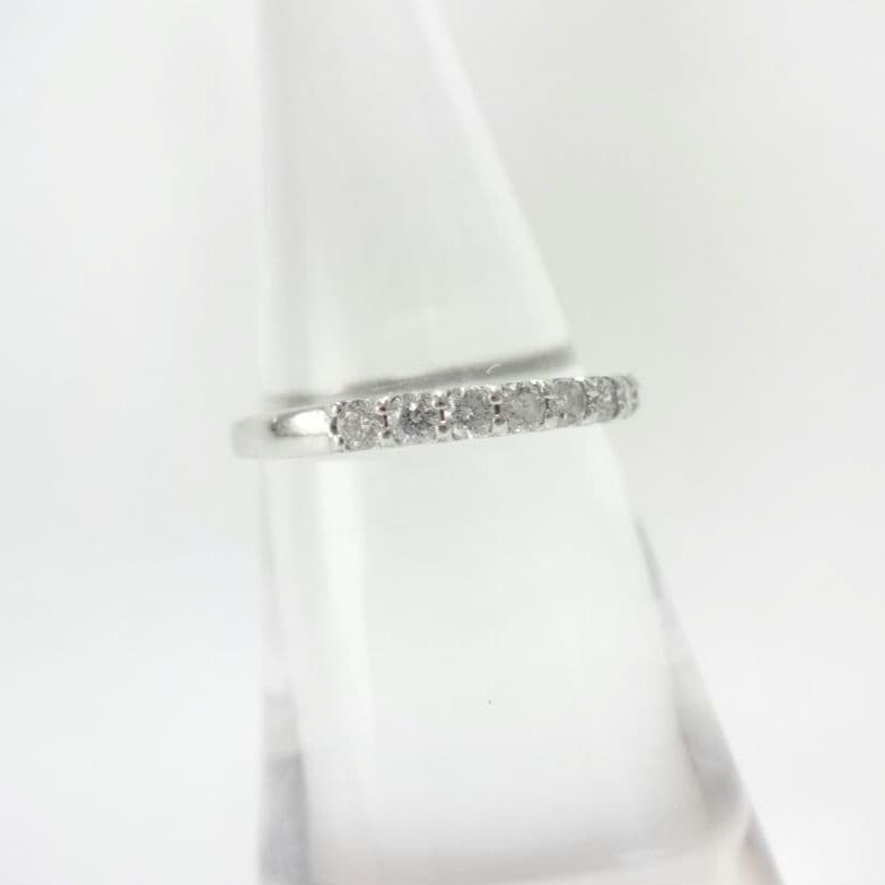 0.30ct　ダイヤモンド　ハーフエタニティ　リング　プラチナ