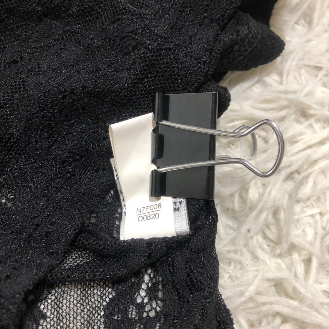 Y2K DOLCE&GABBANA 42 レース テープロゴ キャミソール 黒