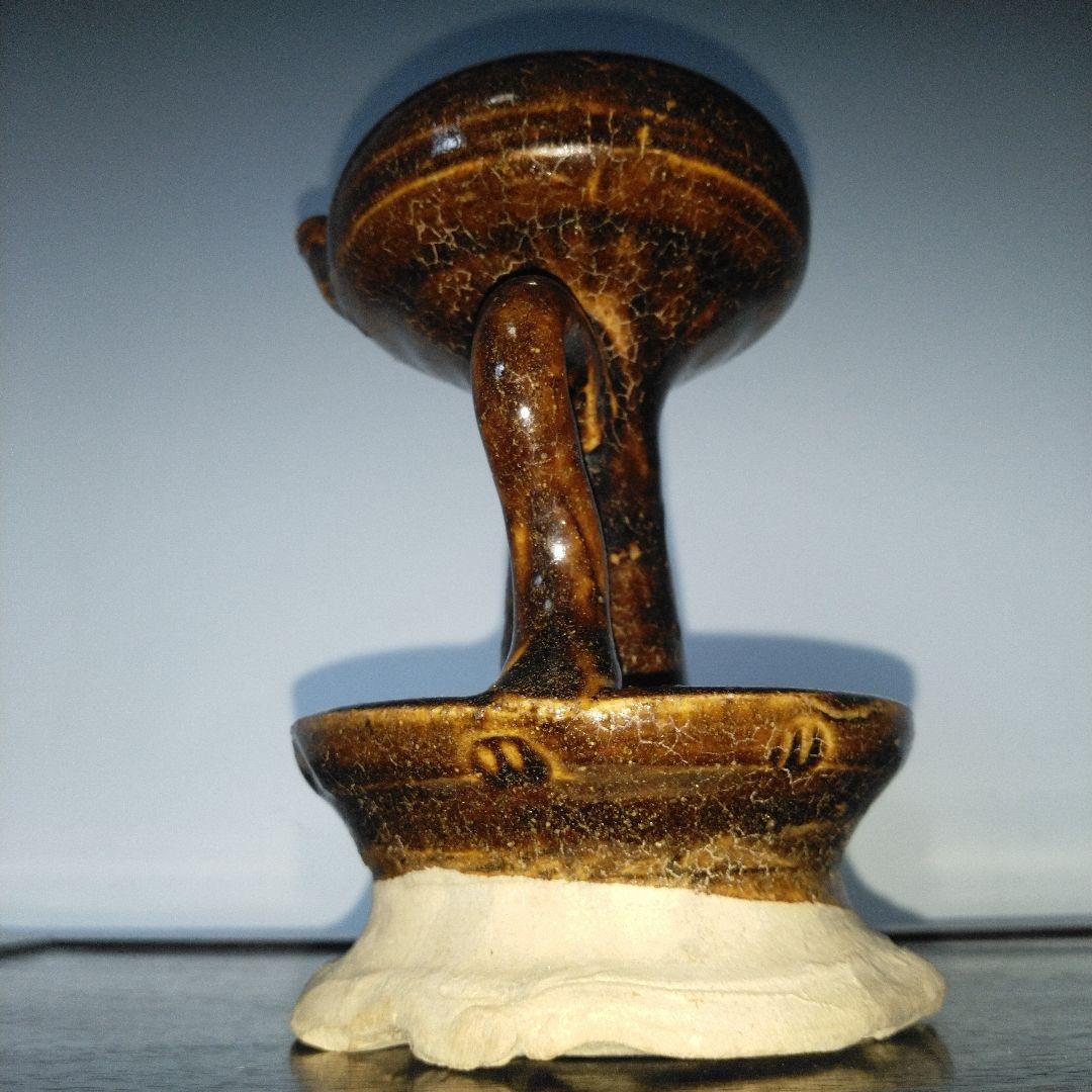 NO596 さつま飴釉灯器 江戸 灯火器 灯火具 時代物 - メルカリ