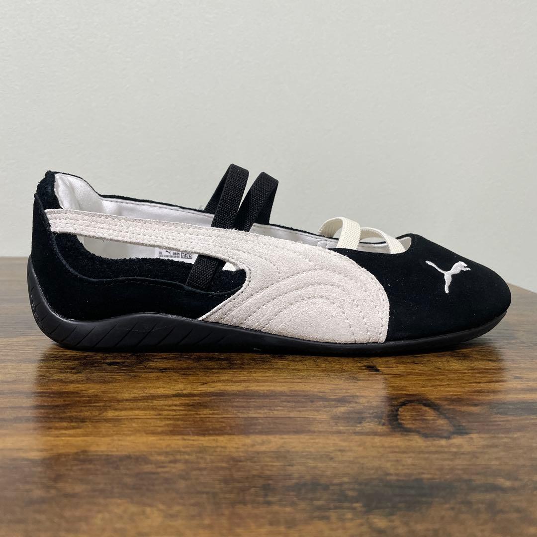 プーマ スピードキャット バレエ スエード 23.5cm ブラック 箱無し