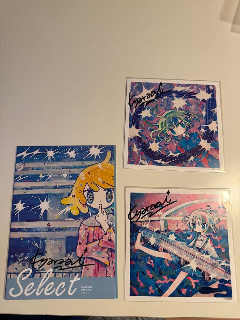 Kyaraaiサイン入りイラスト 3枚セット