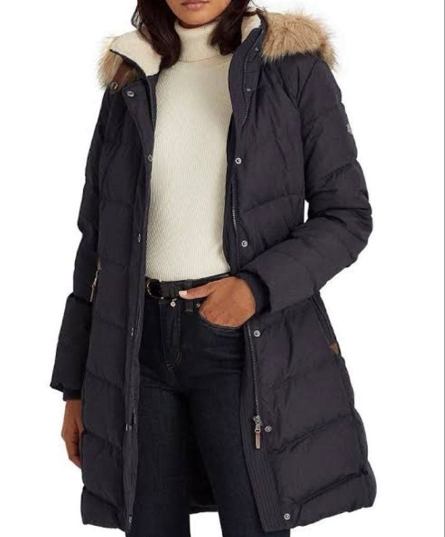 RALPH LAUREN ローレンラルフローレン　ファー　ボア　ダウン　コート