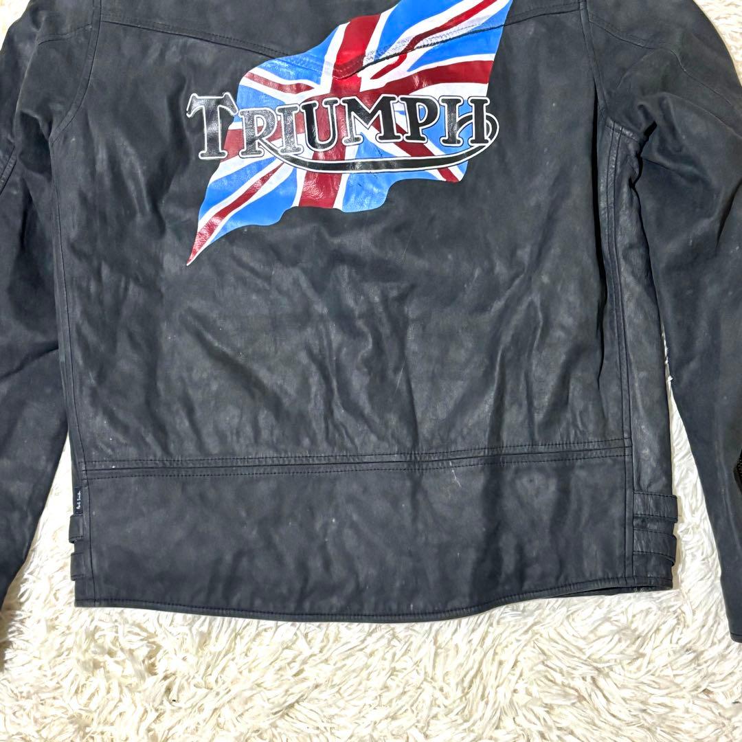 美品】ポールスミス トライアンフ ライダースジャケット サイズL