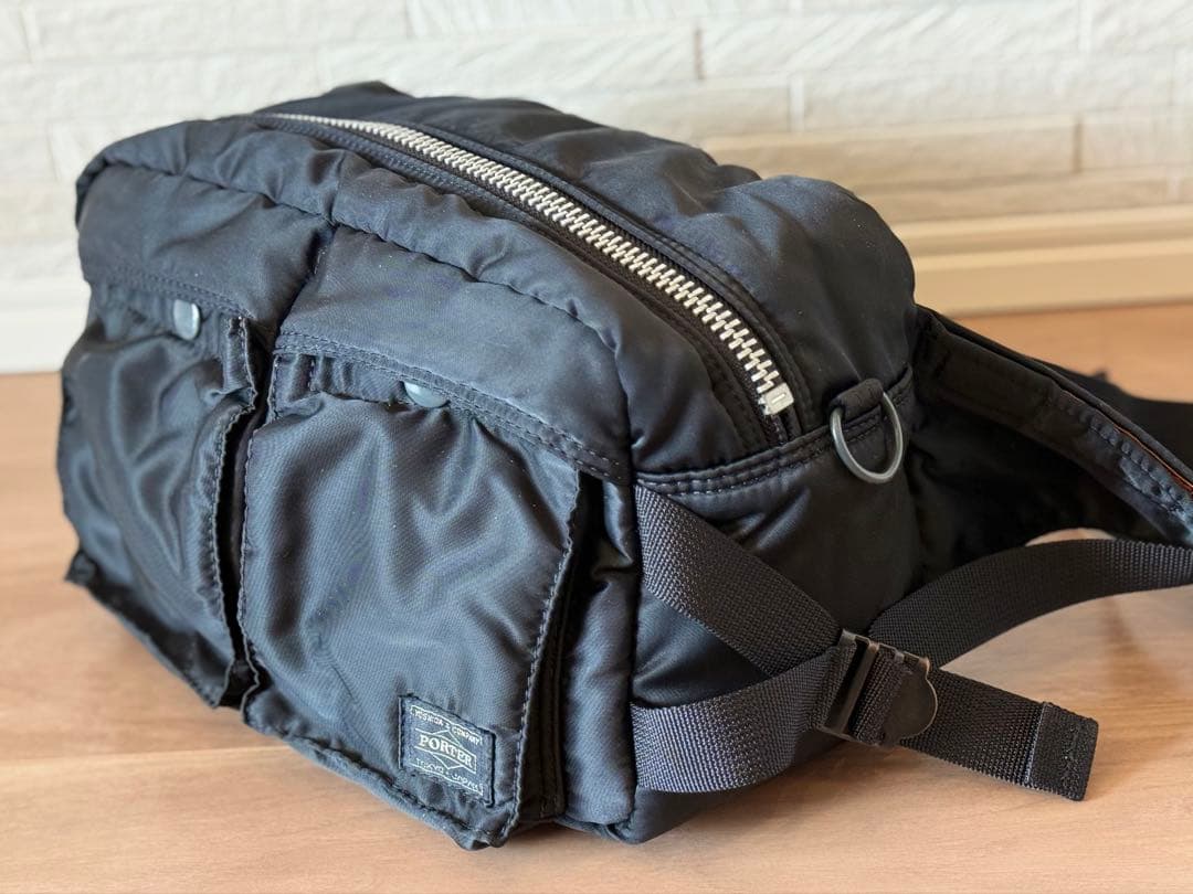 PORTER ポーター タンカー ウエストバッグ ボディバッグ　ブラック