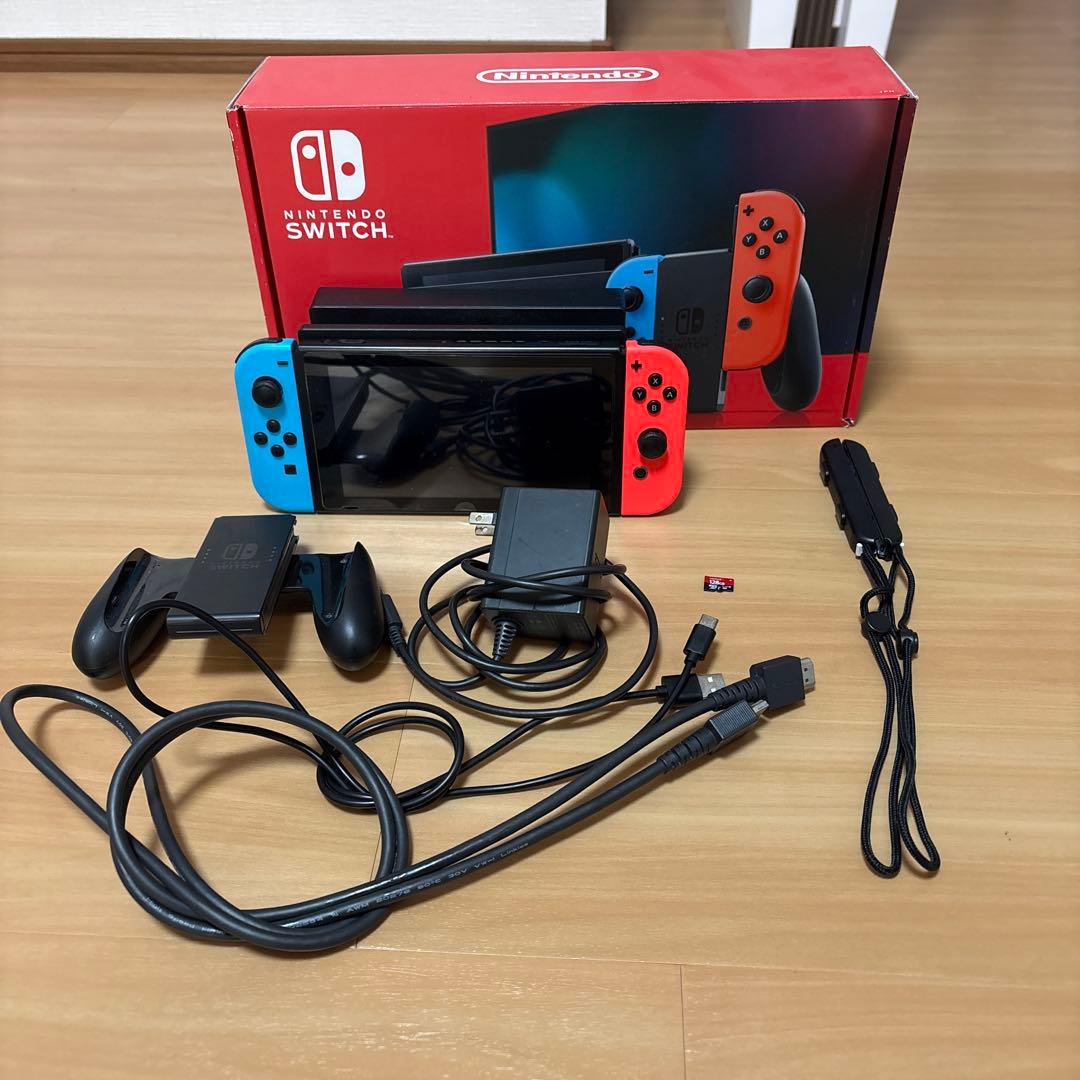 Nintendo Switch 本体+周辺機器　microSD 128GB付き