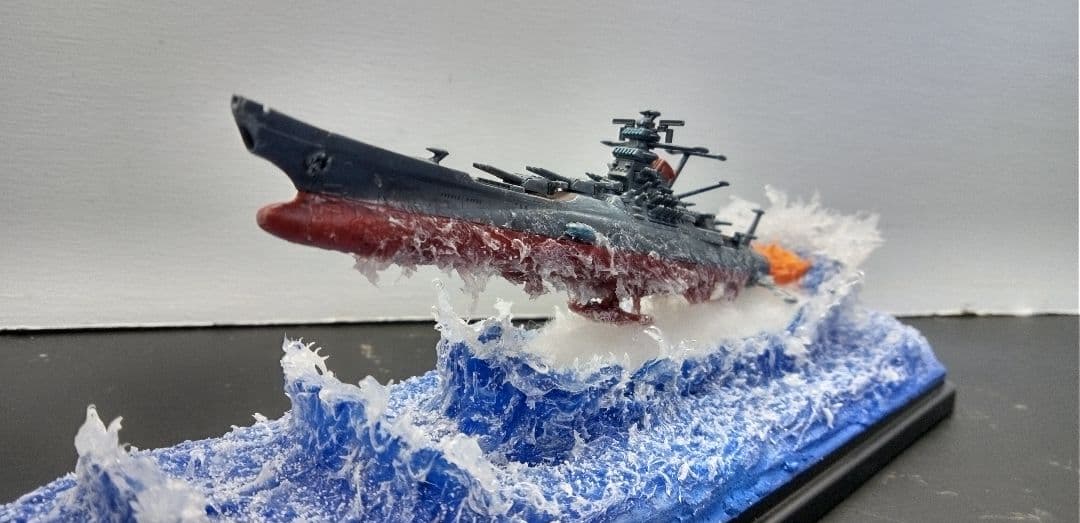 バンダイ.メカコレシリーズ.宇宙戦艦ヤマト2202ジオラマ完成品