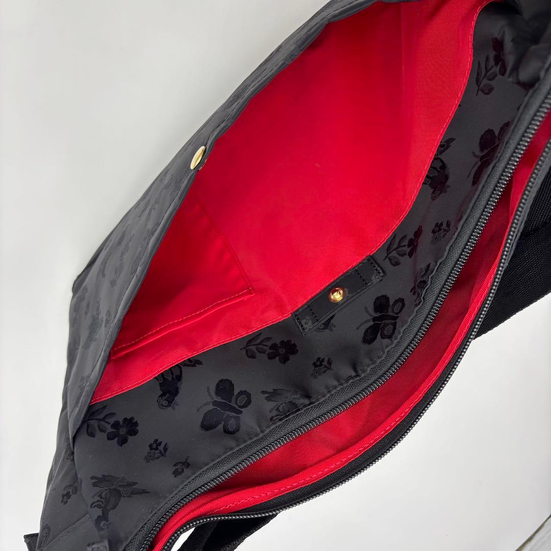 ✨極美品✨ FEILER フェイラー ハイジ柄 ショルダーバッグ ブラック