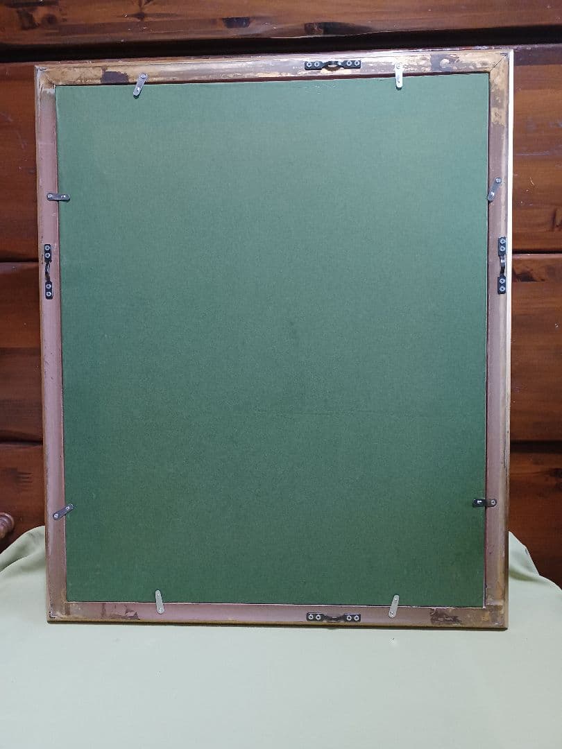 相馬武夫 「夜の秘話」 テンペラ画 F6号 幻想派 エルンスト・フックス