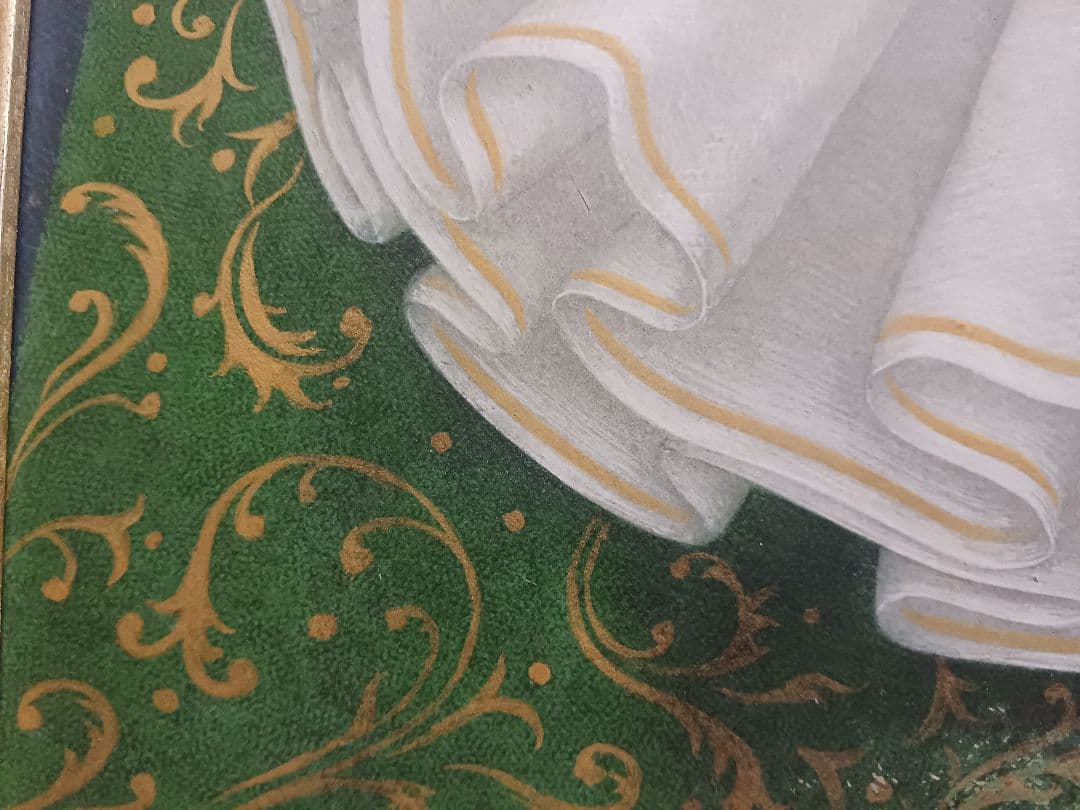 相馬武夫 「夜の秘話」 テンペラ画 F6号 幻想派 エルンスト・フックス