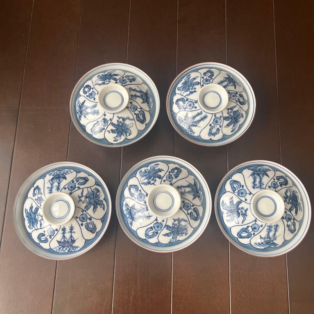 華山萬右衛門　飯椀　5客セット Yahoo!オークション -「華山萬右衛門」の落札相場・落札価格