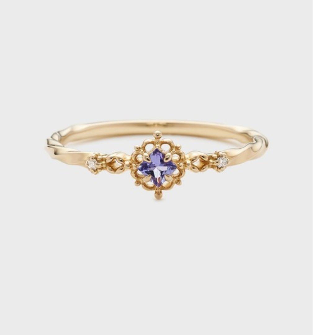 ete k10 オパールリング 11号 p*e様 ete K10 YG オパール リング 11号