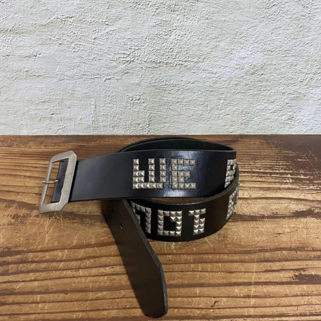 アンダーカバー UNDERCOVERISM WE MAKE レザーベルト 黒 - メルカリ