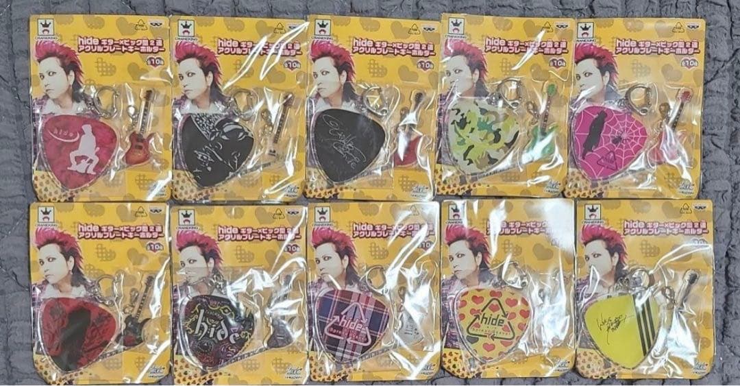 【新品未開封】hide　X JAPAN　キーホルダー　セット X JAPAN hide Official Figure Keychain Promotion Video 2002 Visual