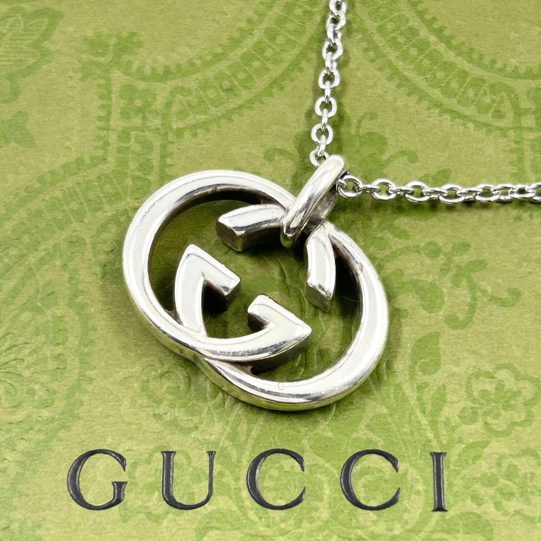 希少✨　グッチ　GUCCI　ネックレス　インターロッキング　シルバー　925