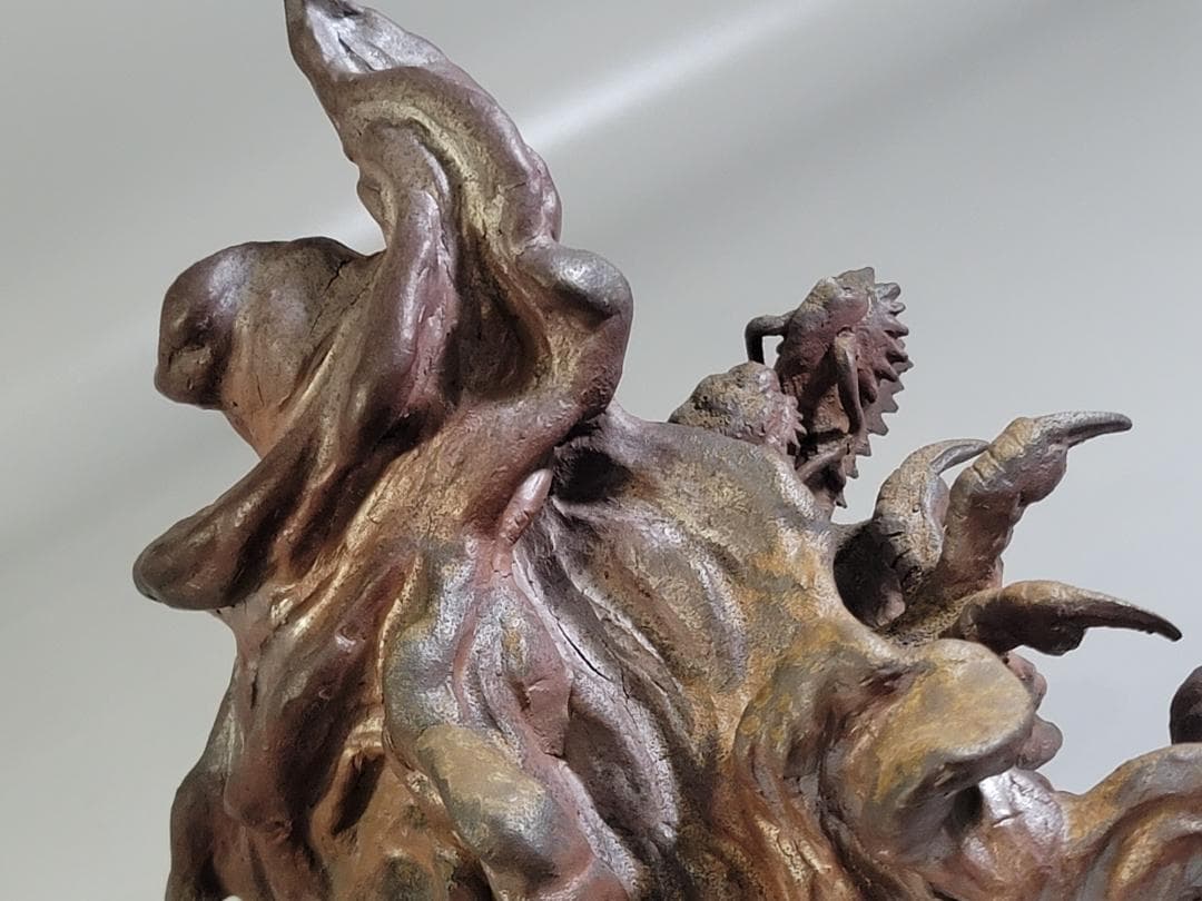 古い備前 雲龍 置物 時代箱 DT405 - メルカリ