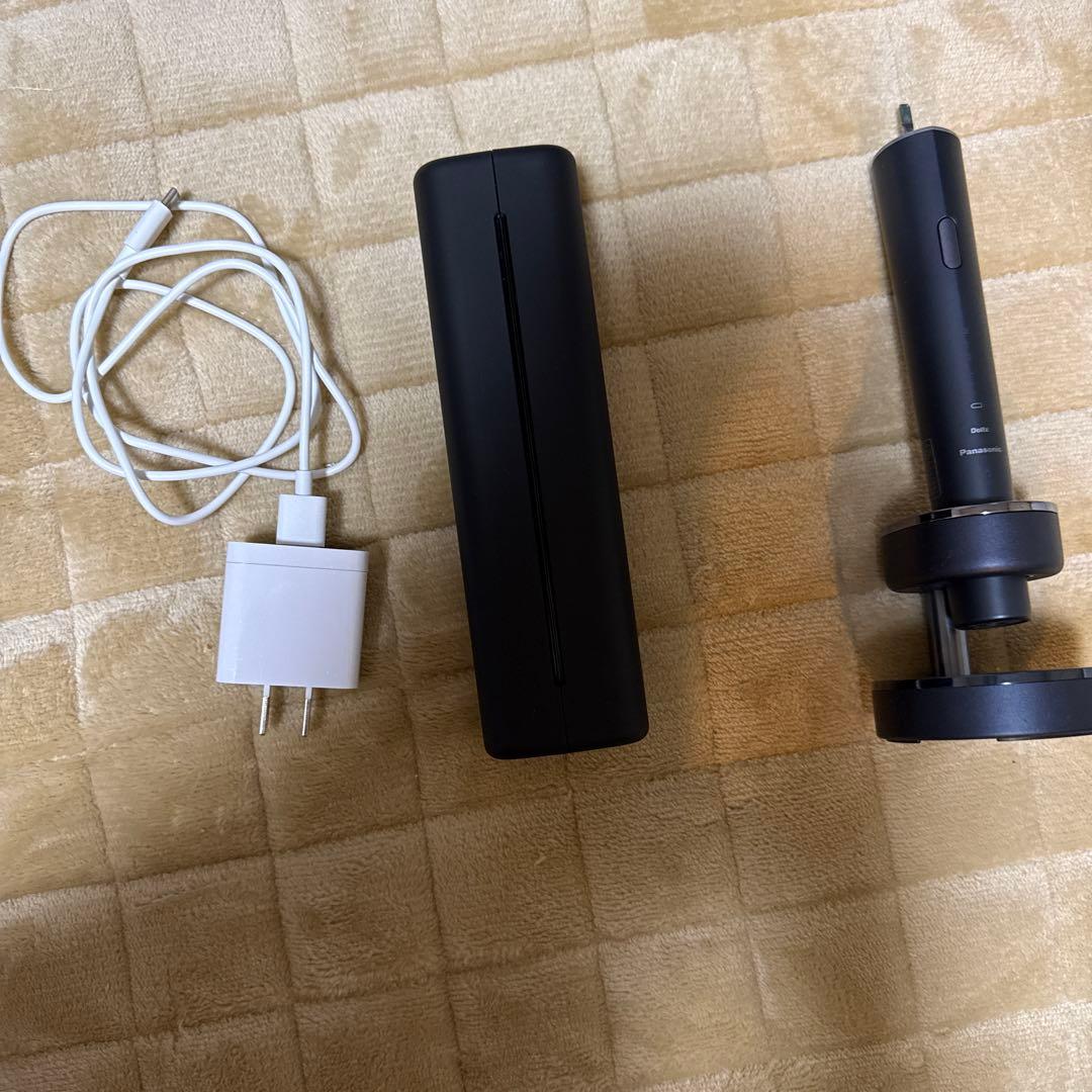 Panasonic ドルツ 音波振動ハブラシ EW_DT73 ブラック Panasonic 音波電動歯ブラシ ドルツ【W音波振動/薄型ヘッド/最上位