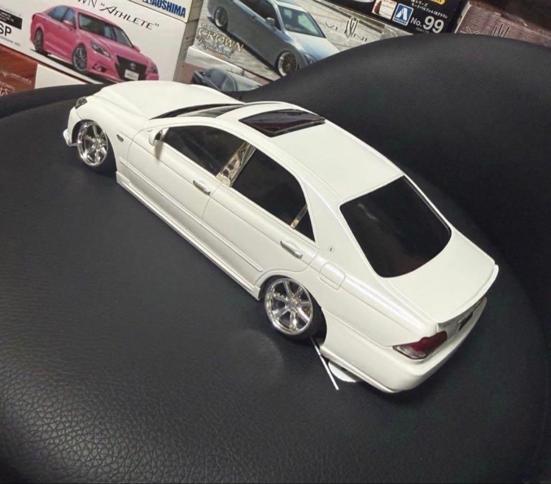 アオシマ GRS182 クラウン アスリート 深リム仕様 - メルカリ