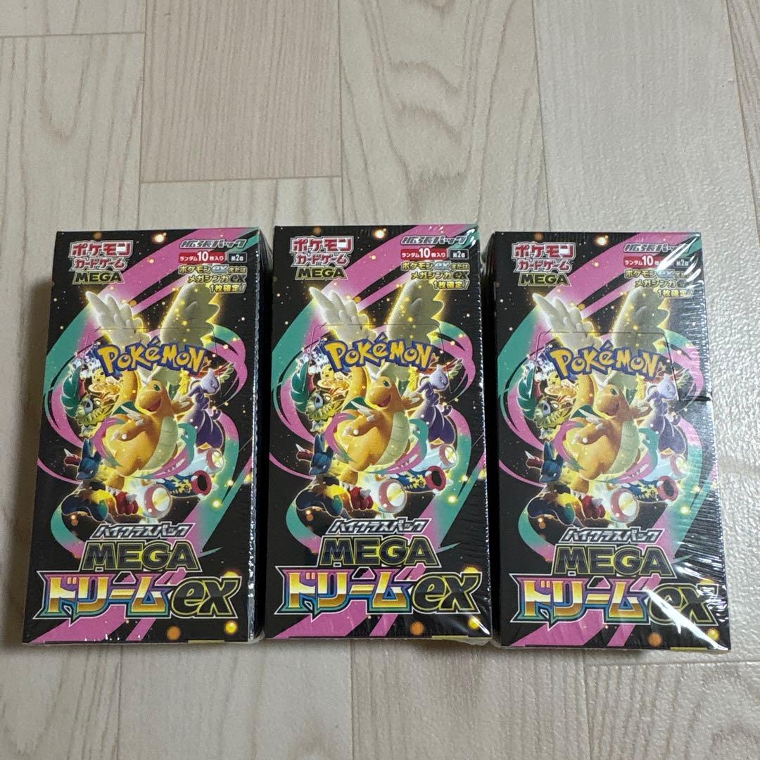 shin　 ポケモンカード MEGAドリームEX 3パック