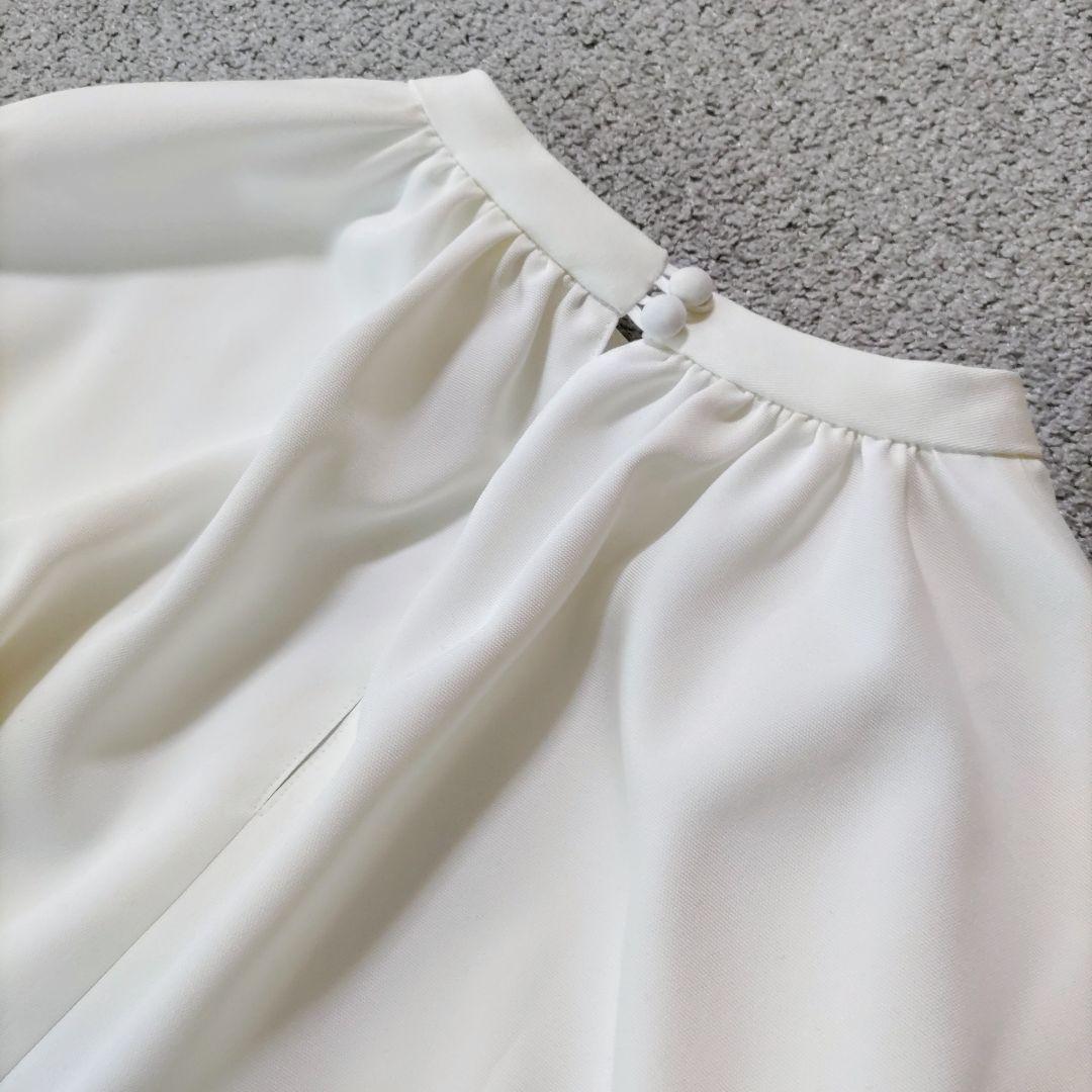 yori shirocon ヨリ シロコン ブラウス リボン 36 改良品 白 - メルカリ