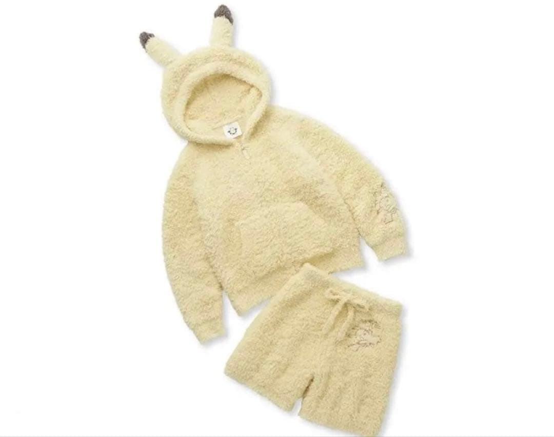 新品未開封　ジェラートピケ　ポケモンスリープ　ピカチュウ　パーカー&ショーパン