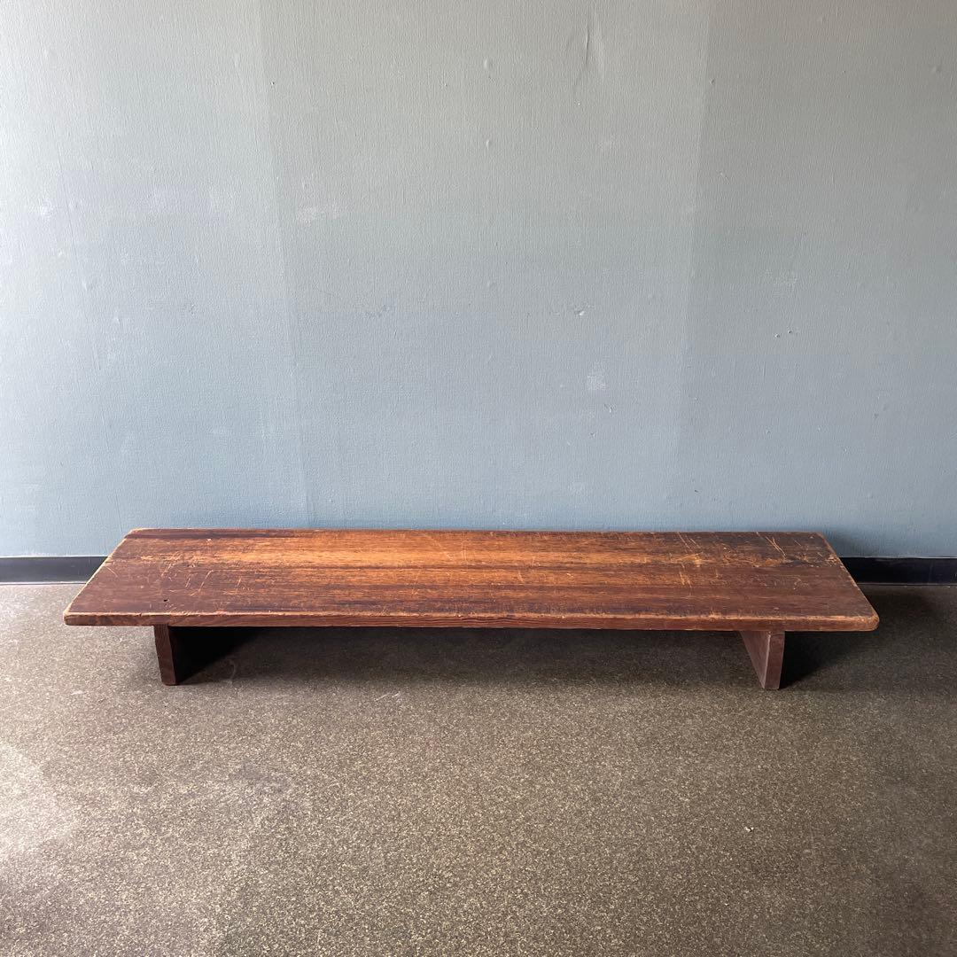 古道具　長机　展示台　テレビ台　飾り棚　ローテーブル　無垢材　アンティーク