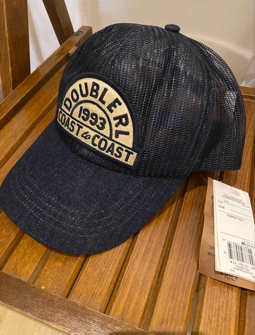 新品RRLデニムメッシュ トラッカー キャップ ダブルアールエル ロンハーマン 希少☆ RRL(ダブルアールエル) RRL ロゴ メッシュキャップ (RRL