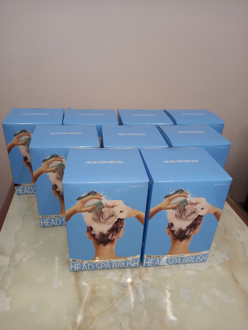 【9個まとめ売り】ジャパンギャルズ炭酸ヘッドスパブラシ　ブルー【転売OK】