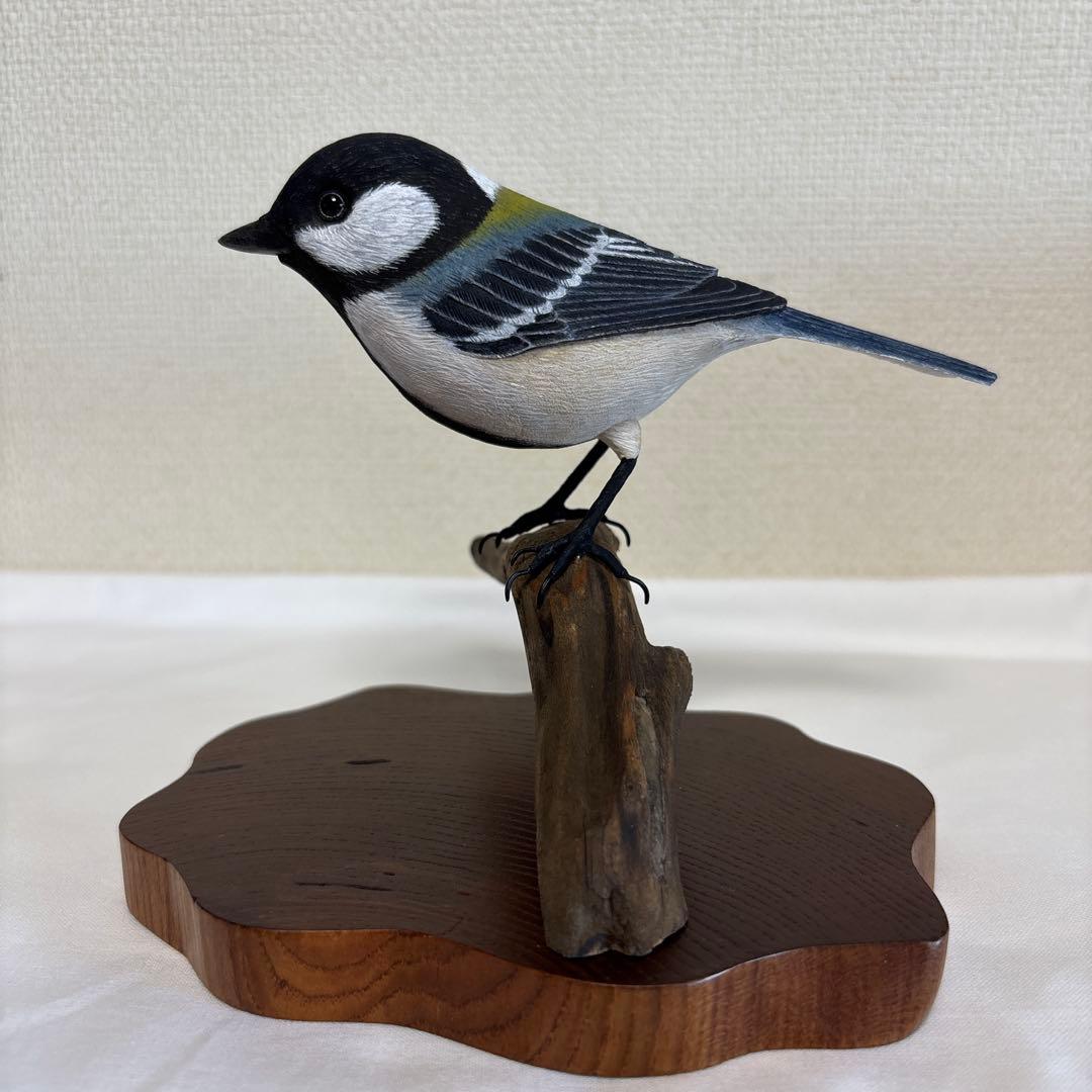 バードカービング　シジュウカラ