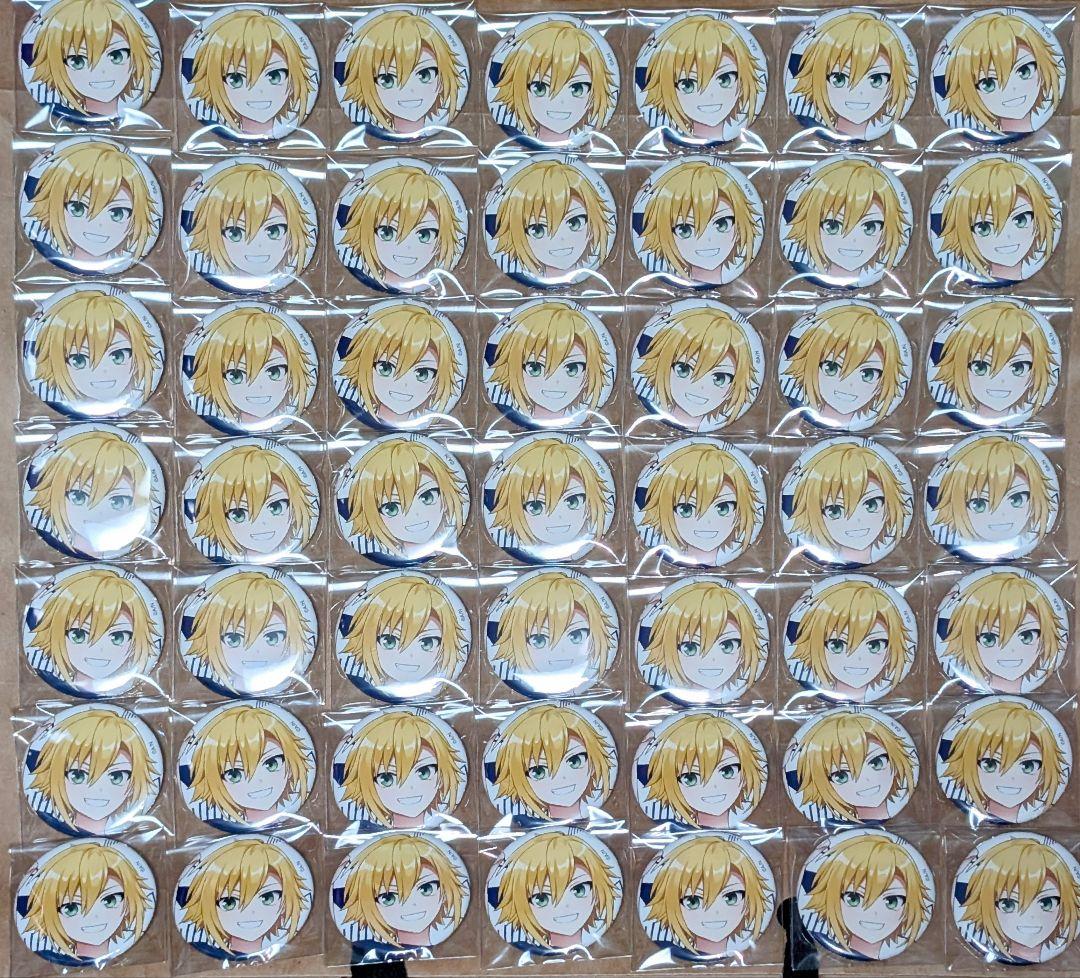 卯月コウ　にじフェス2023　缶バッジ にじフェス2023】クラスTシャツ ランダム缶バッジ オレンジ Aグループ