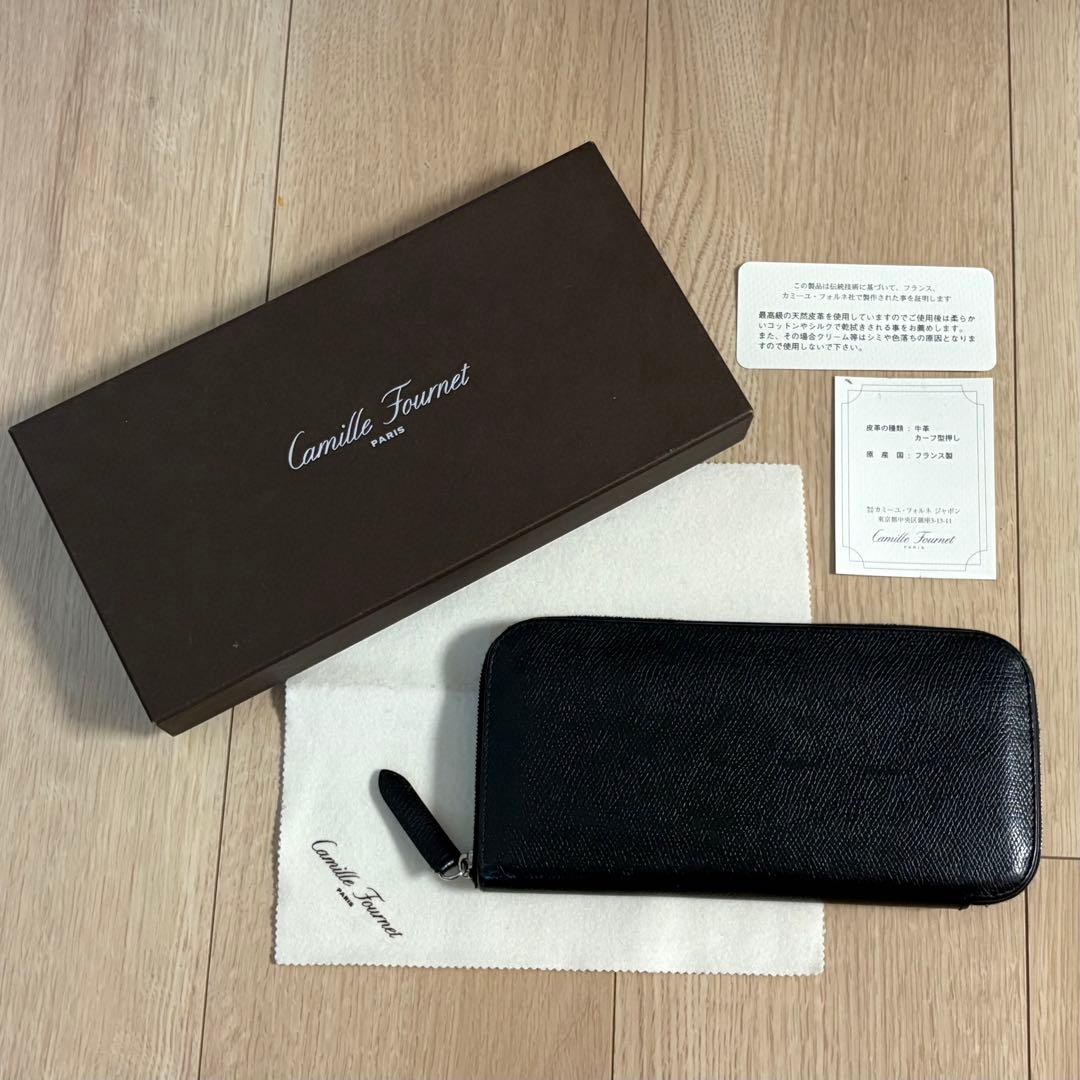カミーユフォルネ ラウンドジップウォレット 長財布 ヴォーグレネレザー