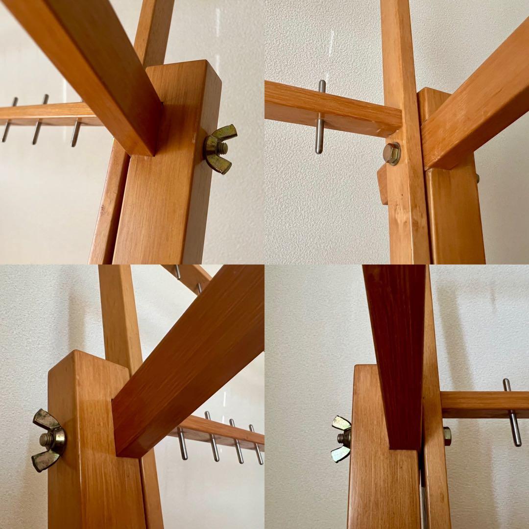 整経台】東京手織機 整経台F-1号 +大管30本立て付き 中古 織物道具