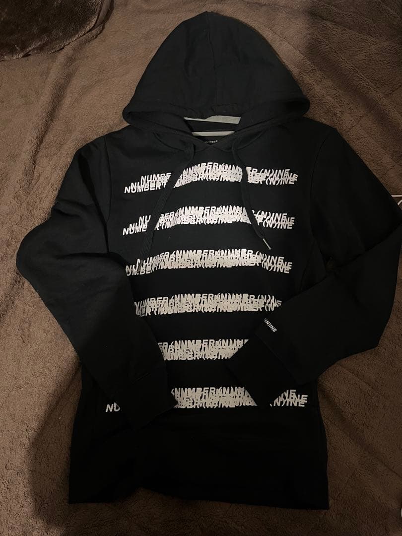 NUMBER (N)INE デニムパーカー 黒 スウェット archive