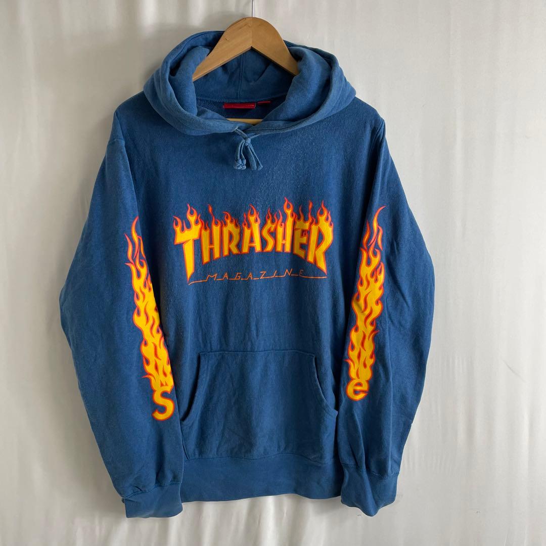 supreme THRASHER パーカー M スラッシャー シュプリーム - メルカリ