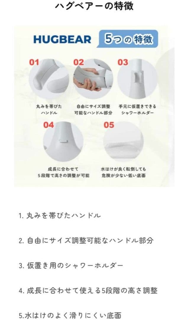 美品】ハグベアー 新型4分割 ポレッド アップグレード版 HUGBEARお風呂
