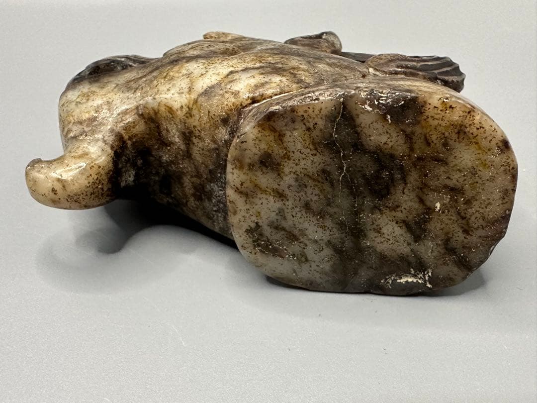 中国古美術 古玉文化 紅山文化 玉龍头 祭祀器 美品 磁石に反応あり