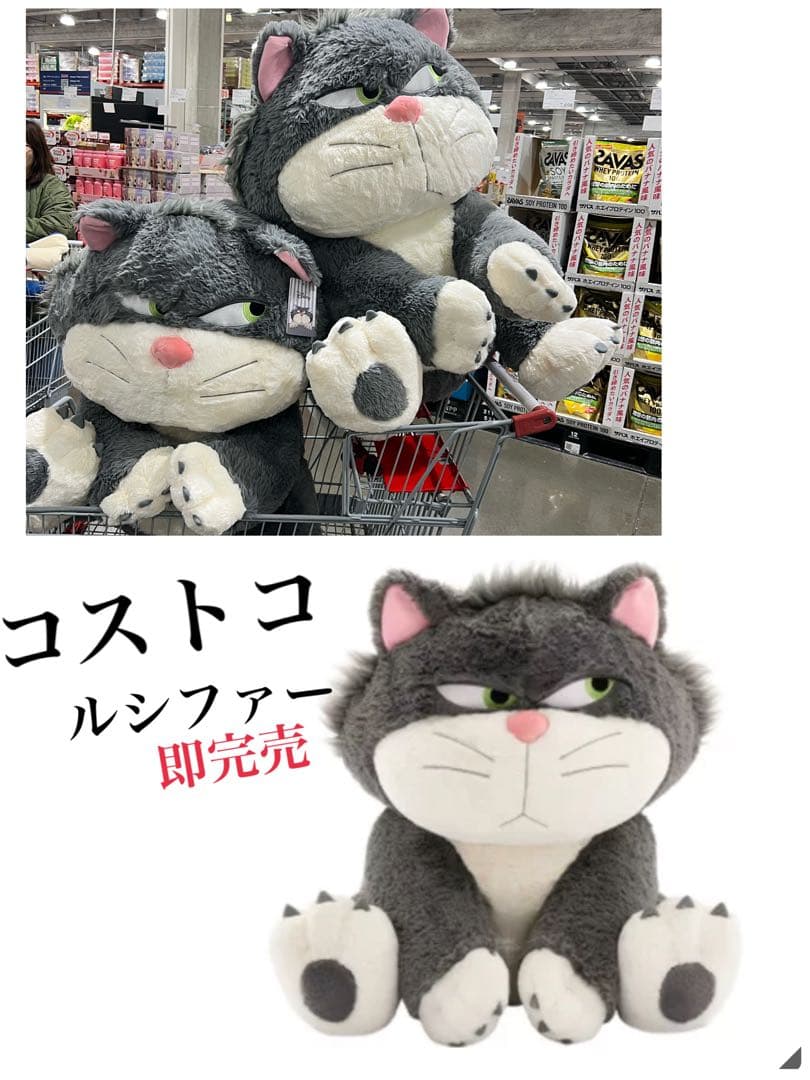 シンデレラ ルシファー ぬいぐるみ 約80cm - メルカリ