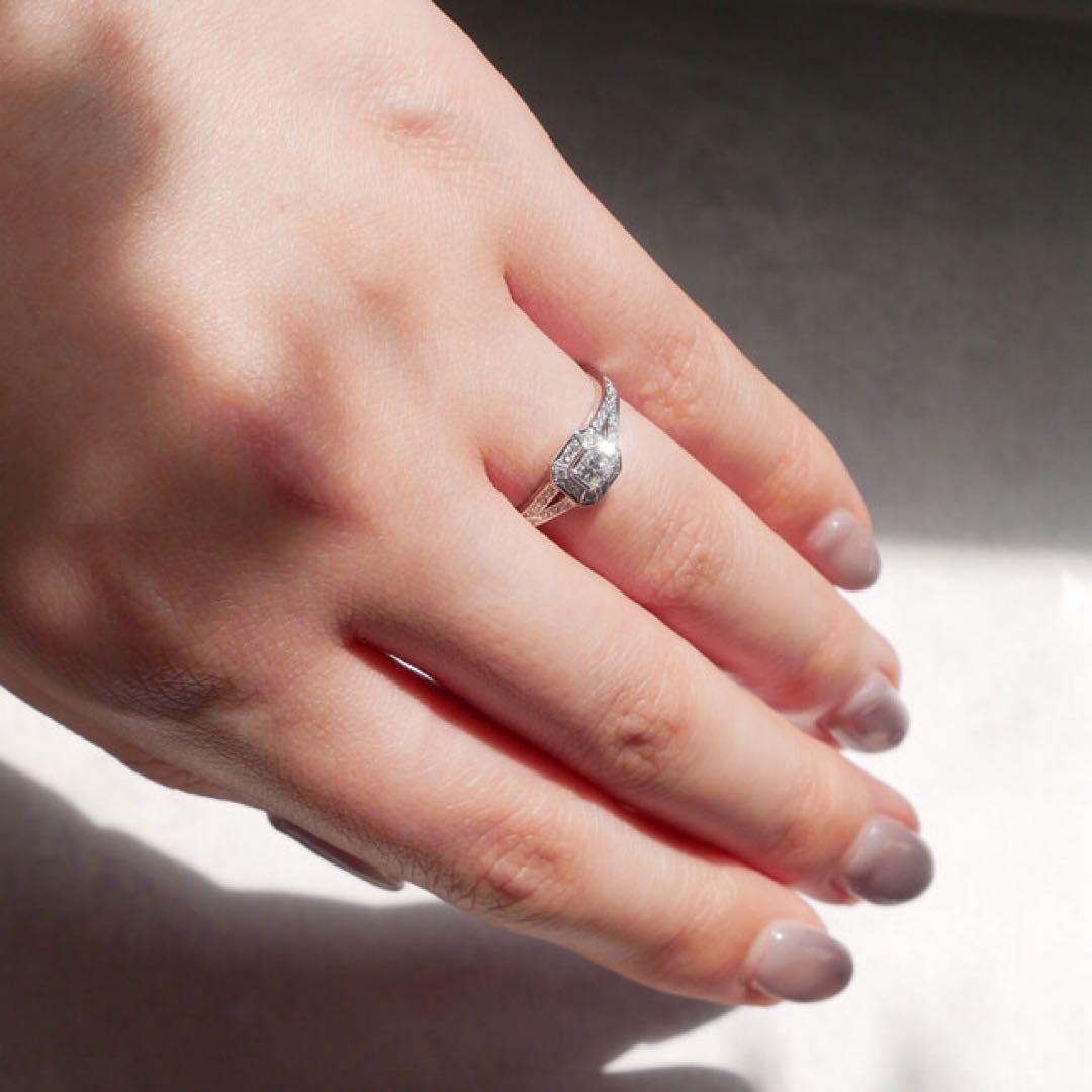 ヴァンドーム青山 Pt950 0.332ct VVS2 保証書・箱付 7号