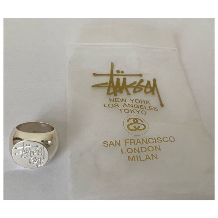 STUSSY old stussy 90s ステューシー シルバーリング - メルカリ