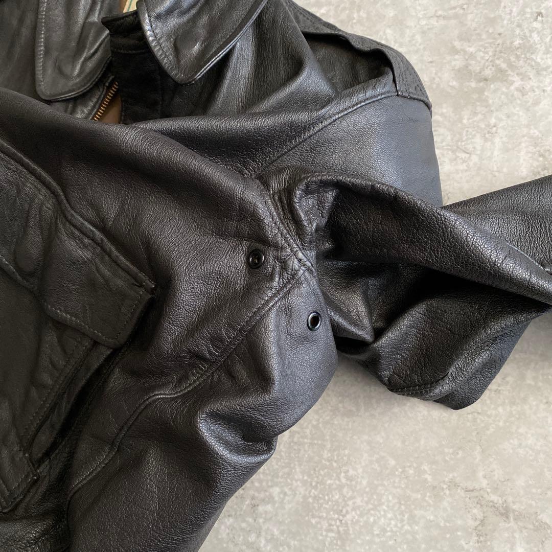 80s 90s L.L.Bean A-2 レザー ジャケット USA製 40