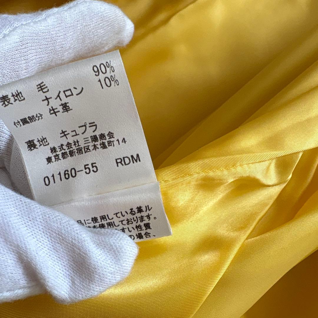 極美品 ✨バーバリー ダッフルコート 黄 38 トグルボタン ノバチェック