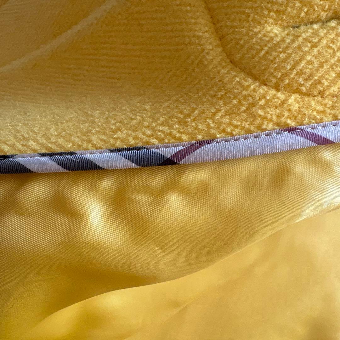 極美品 ✨バーバリー ダッフルコート 黄 38 トグルボタン ノバチェック