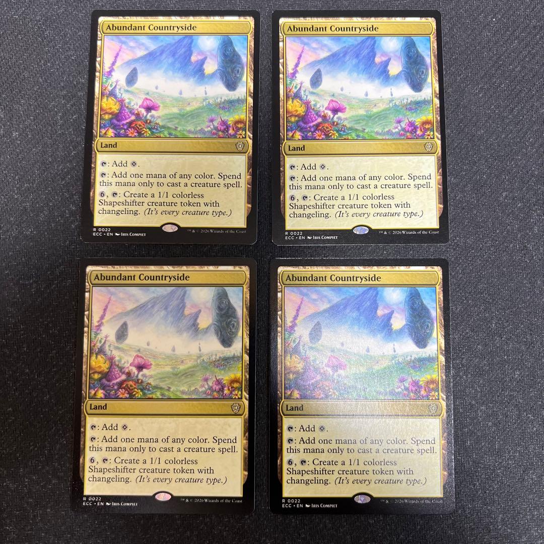 MTG 豊かな在郷/Abundant Countryside英語版 4枚セット② フルアート)豊かな在郷/Abundant Countryside《日本語》【ECC】