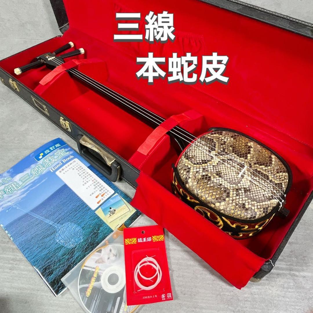 三線 蛇皮 蛇革 強化張り 沖縄 和楽器 ケース