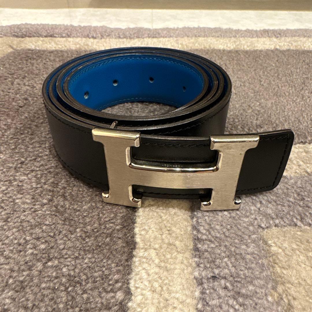 OsioHERMES ブラック/ブルー ベルト 95cm