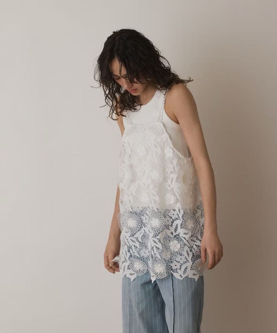 ダイアグラム　フラワーレースキャミソール　グレースコンチネンタル　DIAGRAM